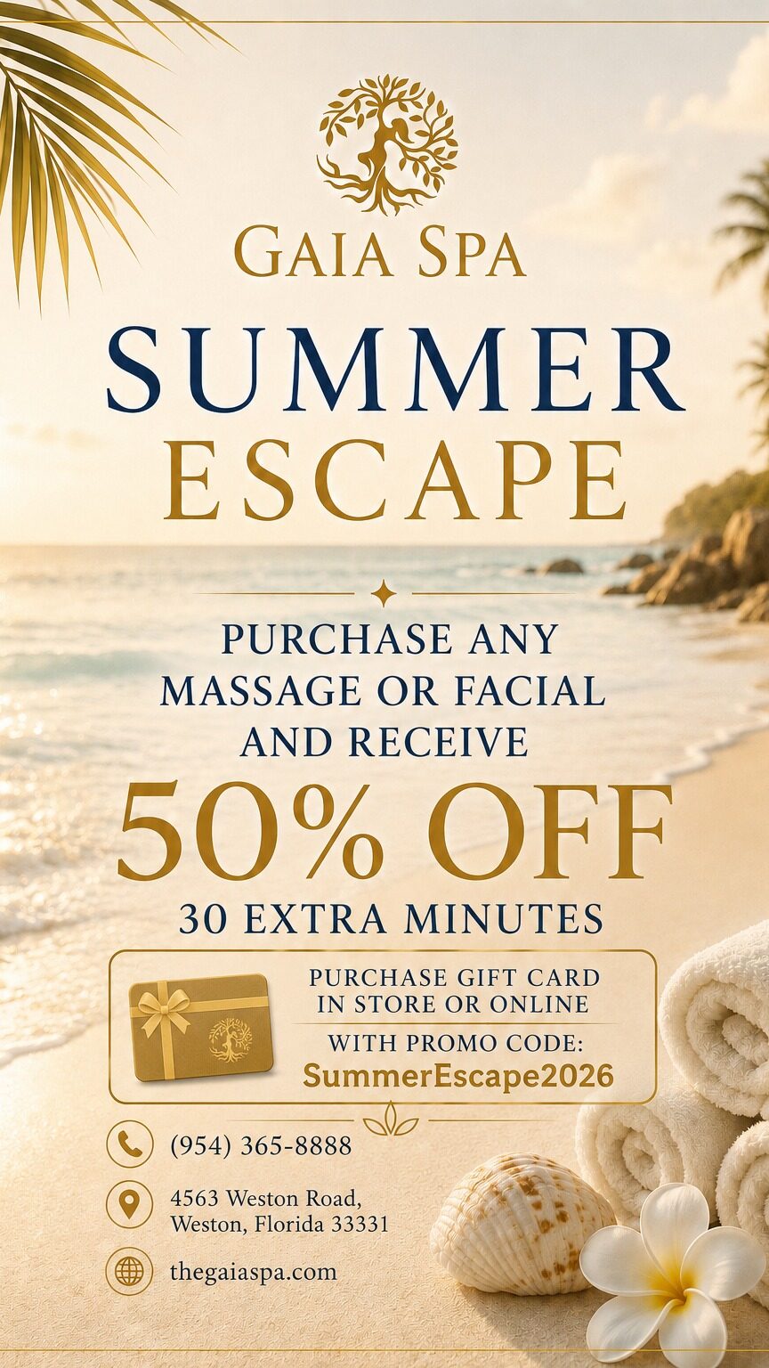 Gaia Spa Summer Escape promotion